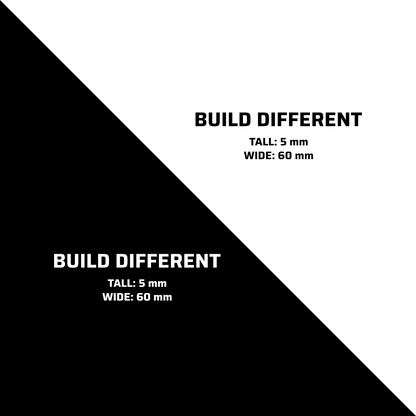 BUILD DIFFERENT