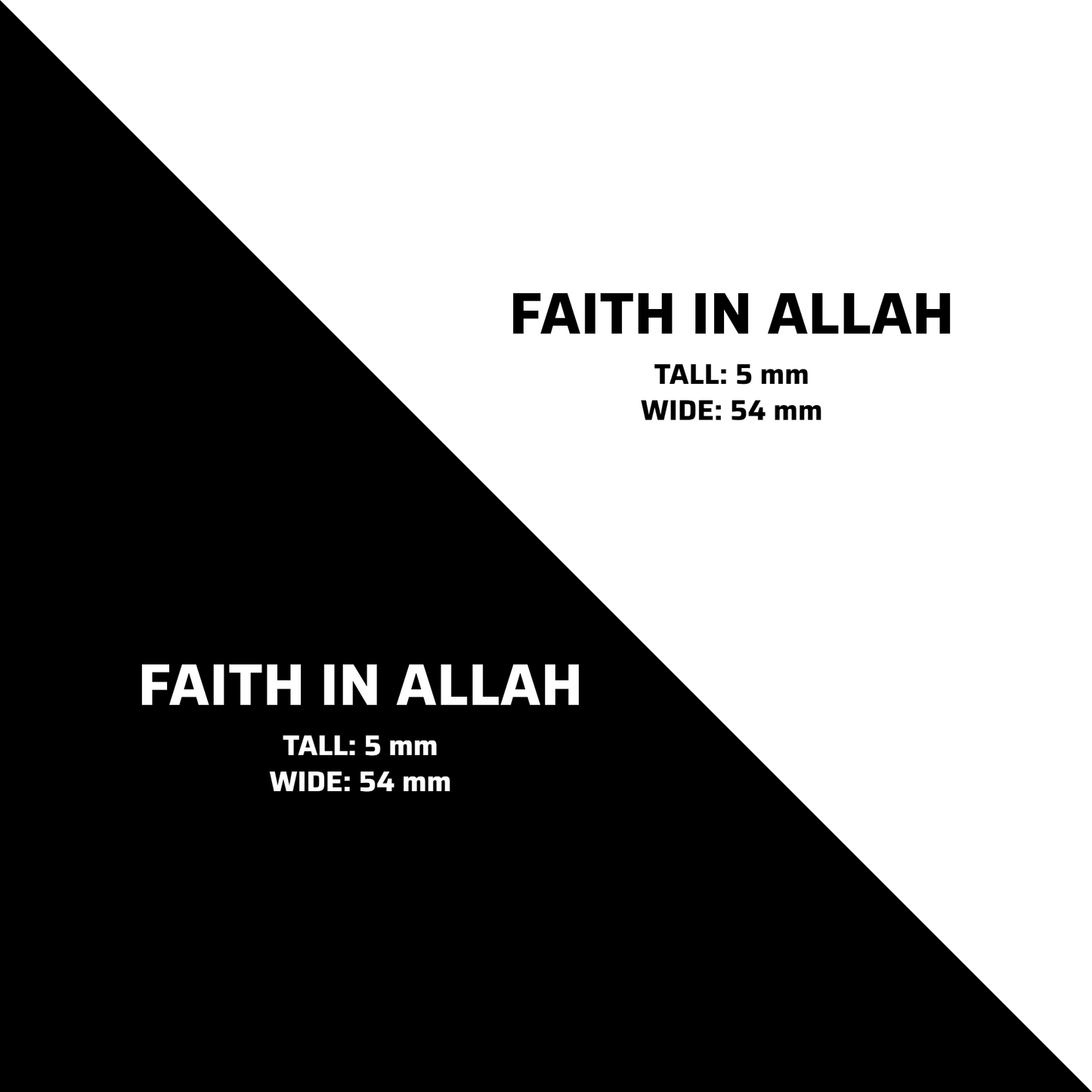 FAITH IN ALLAH