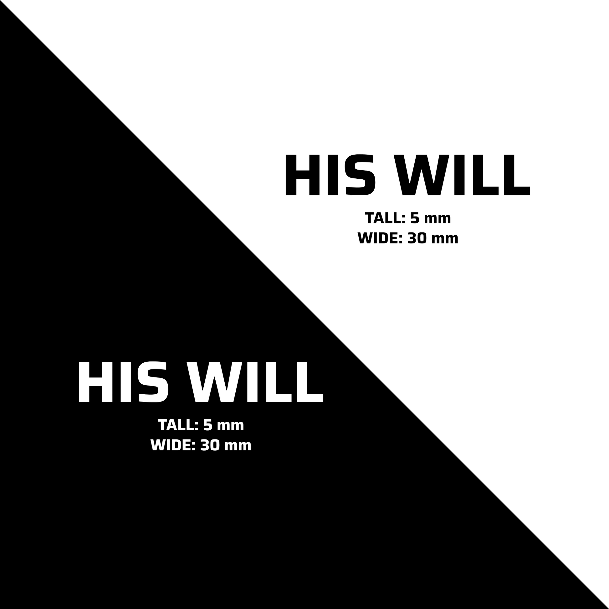 HIS WILL