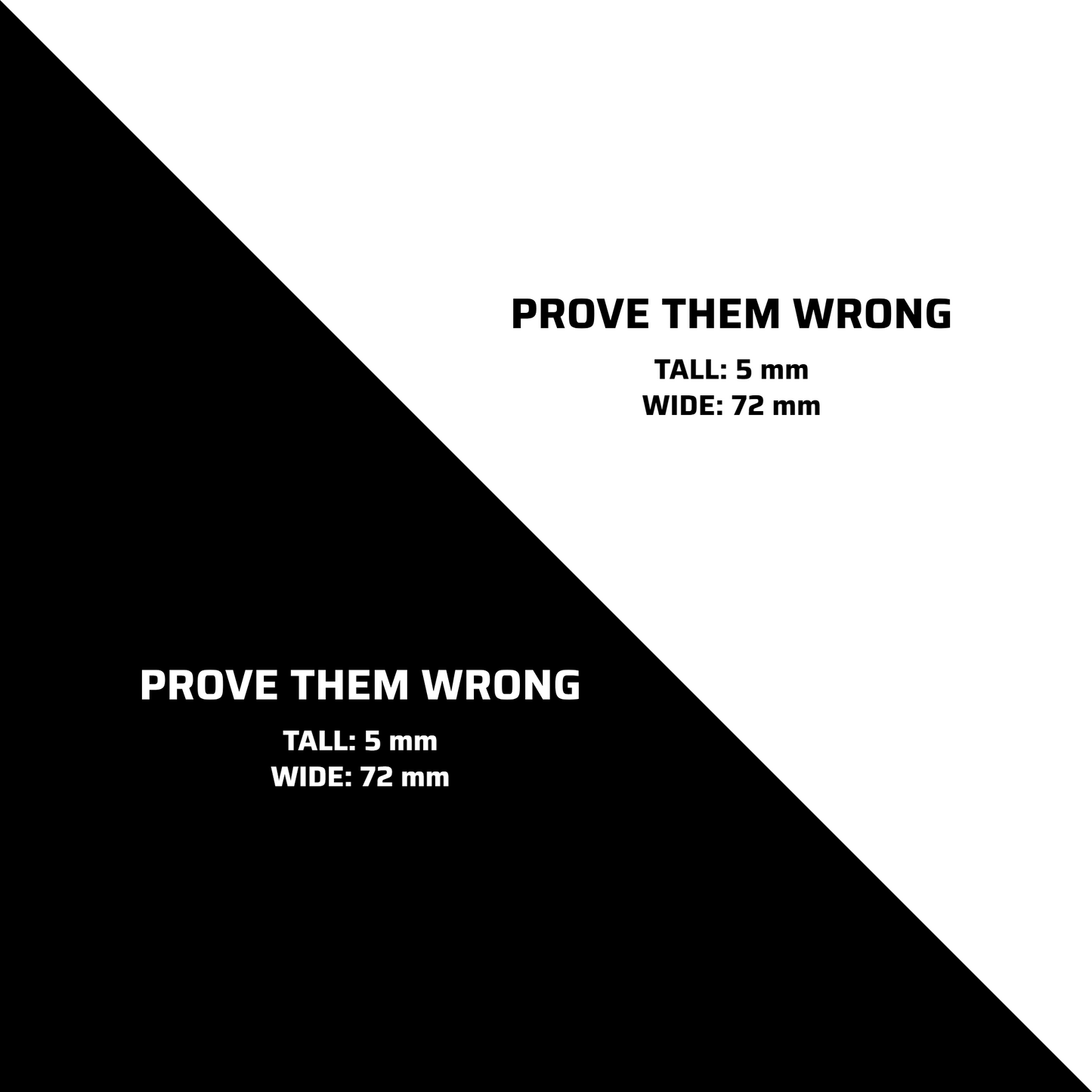 PROVE THEM WRONG